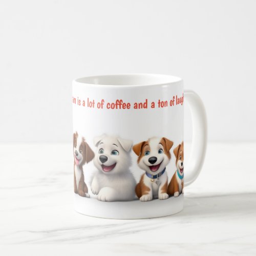 Cute Dogs Teamwork Coffee Mug