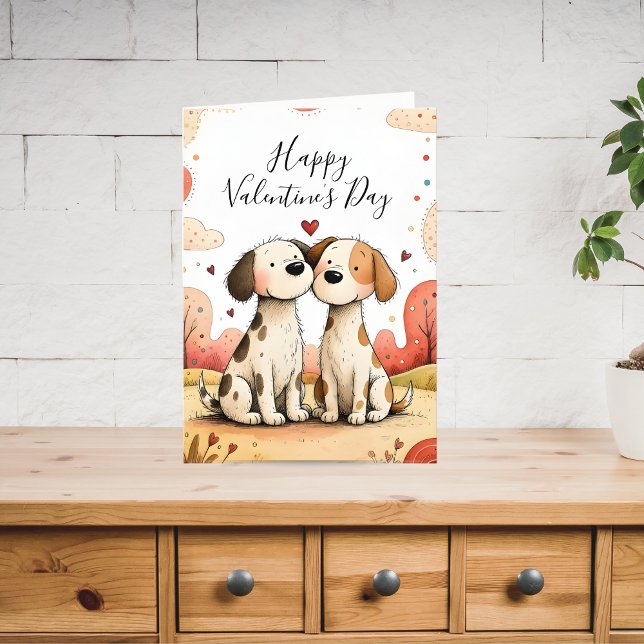Cute Dogs Valentine Card (Creator Uploaded)