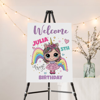 Cute Doll Girl Foam Board