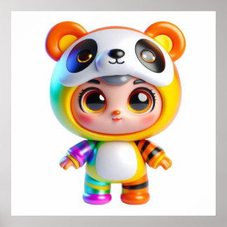 Cute Doll Wall Art Poster for Cozy Aesthetic Room 