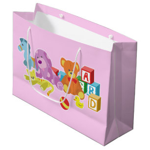 Cute Dolls (Pink) Large Gift Bag