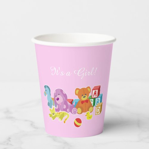 Cute Dolls Pink Paper Cup