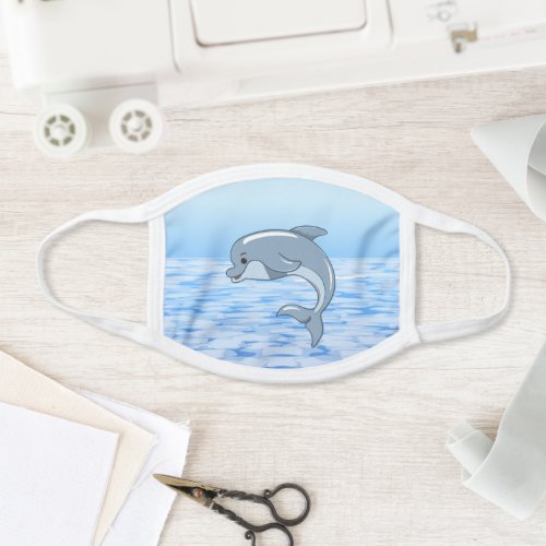 Cute Dolphin All_Over Print Face Mask