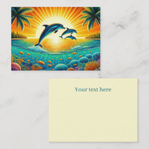 Cute dolphin beach animal lovers note card