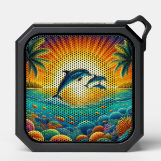 Cute dolphin beach lovers bluetooth speaker