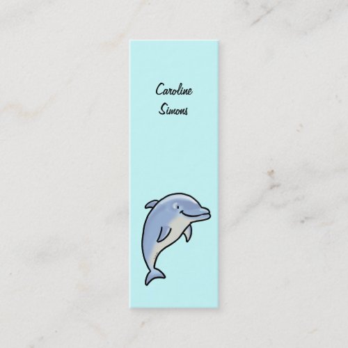 Cute dolphin bookmark business cards