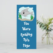 Cute Dolphin Bookmark Template (Standing Front)