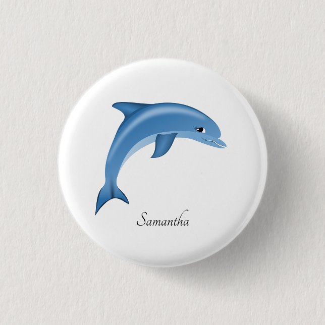 Cute Dolphin Button (Front)