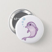 Cute Dolphin Button (Front & Back)