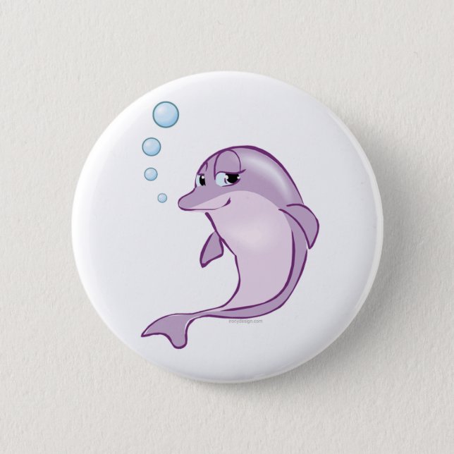 Cute Dolphin Button (Front)