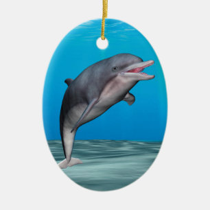 Cute Dolphin Ceramic Ornament