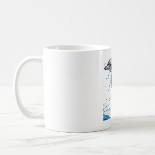 cute dolphin coffee mug