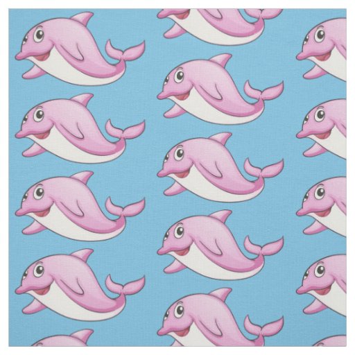 Cute Dolphin custom fabric