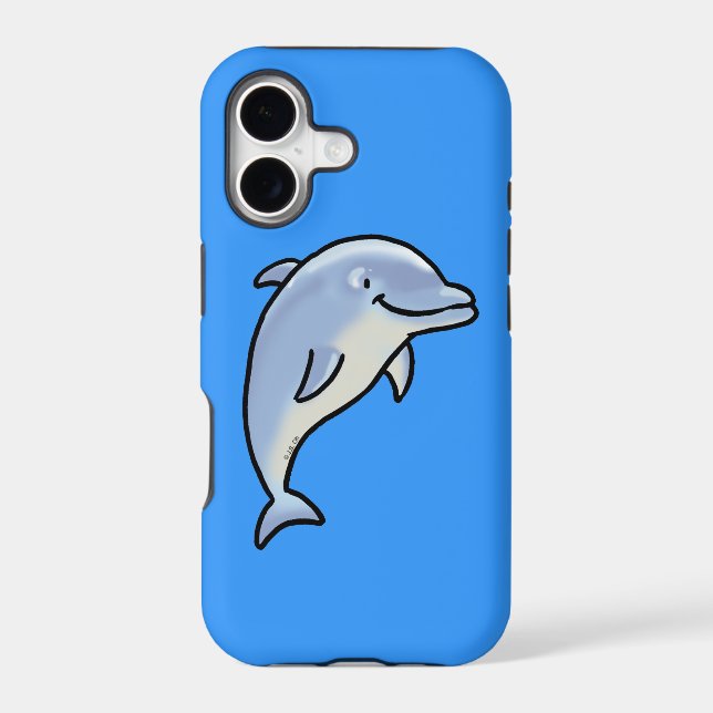Cute dolphin iphone case (Back)