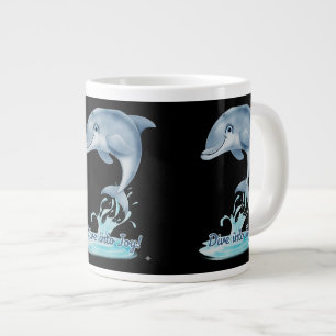 Cute Dolphin Mug – Dive into Joy Retro Ocean Aes