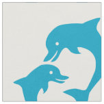Cute Dolphin Pattern Fabric