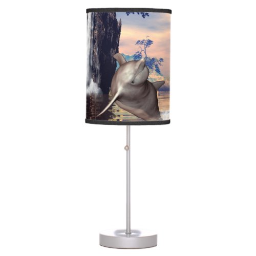 Cute dolphin table lamp