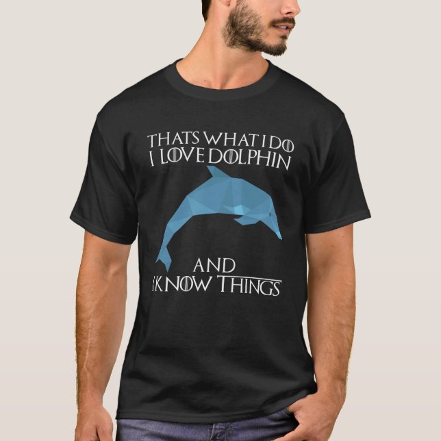 Cute Dolphin Whale Dolphins Underwater world Ocean T-Shirt (Front)
