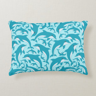 Cute Dolphins Accent Pillow