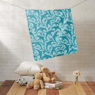 Cute Dolphins Baby Blanket