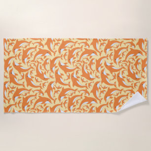 Cute Dolphins Beach Towel