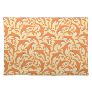 Cute Dolphins Cloth Placemat