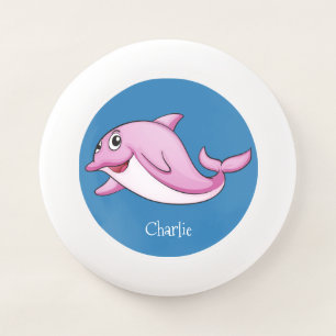 Cute Dolphins custom name frisbee