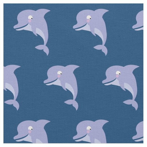Cute Dolphins Kids Cartoon Fabric