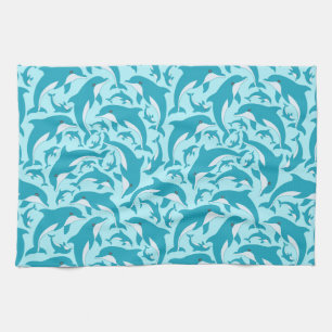 Cute Dolphins Kitchen Towel