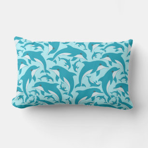 Cute Dolphins Lumbar Pillow
