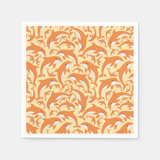 Cute Dolphins Napkins (Front)