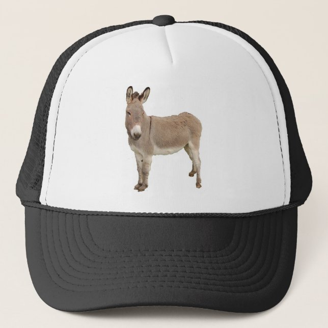 Cute Donkey Burro Photograph Trucker Hat (Front)