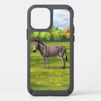 Cute Donkey Gray Burro In Pasture Speck iPhone 12 Case