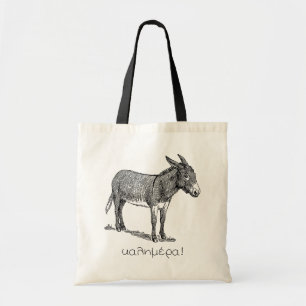 Cute Donkey & 'Kalimera' (good morning) in Greek Tote Bag