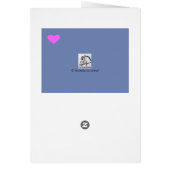 Cute donkey pink and blue hearts (Back)