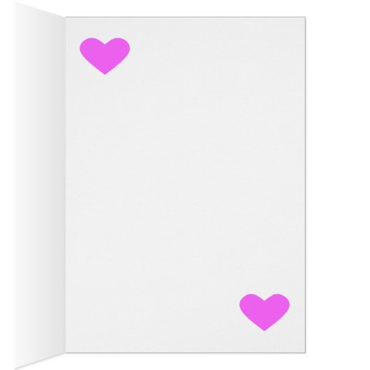 Cute donkey pink and blue hearts (Inside (Right))