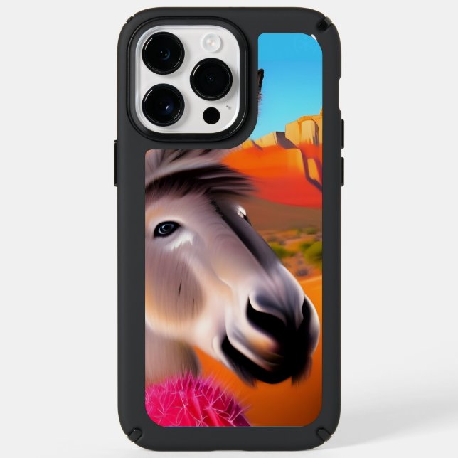  Cute Donkey with flowering cactus  Speck iPhone Case (Front)