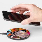 Cute Donkey with flowering cactus Wireless Charger (Hand)