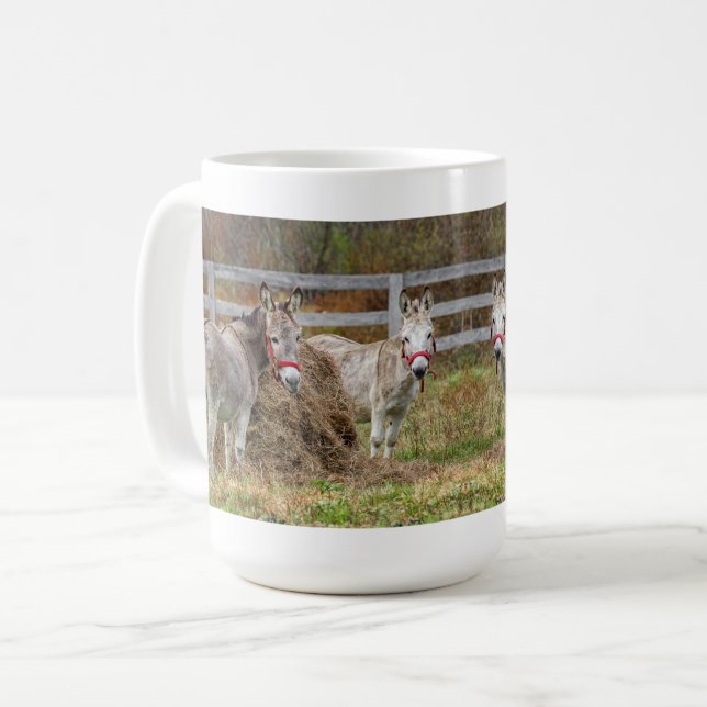Cute Donkeys Coffee Mug (Front Left)