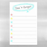 Cute Don't Forget To Do List Magnetic Dry Erase Sheet<br><div class="desc">Cute minimalist modern "Don't Forget" to-do list.</div>