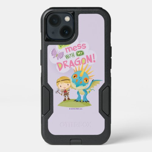 Cute Dont Mess With My Dragon Astrid  Stormfly iPhone 13 Case