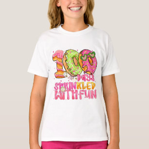 Cute Donut 100 Days Sprinkled With Fun School T-Shirt