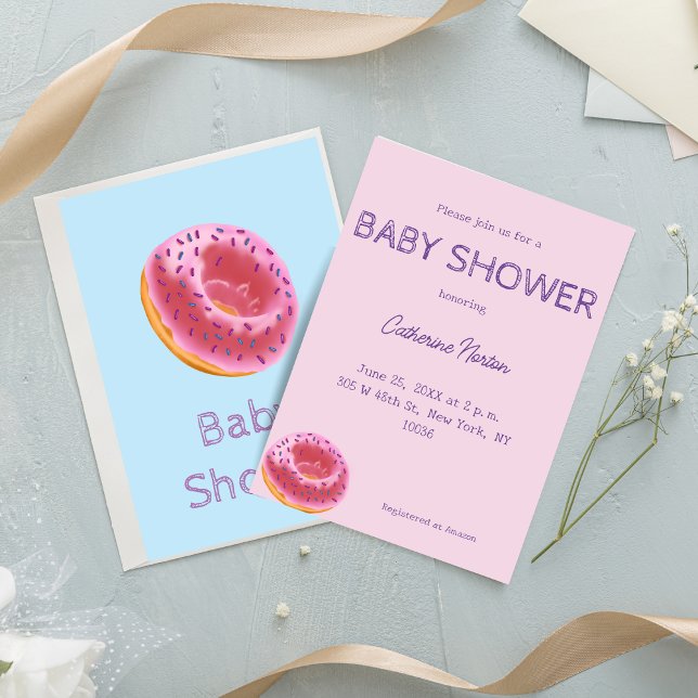 Cute Donut Baby Shower Invitation (Creator Uploaded)