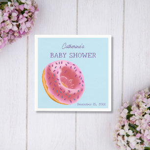 Cute Donut Baby Shower Napkins