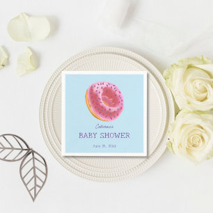 Cute Donut Baby Shower Napkins