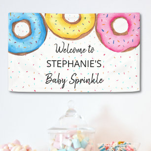 Cute Donut Baby Sprinkle Banner