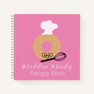 Cute Donut Baker Recipe Kids Notebook