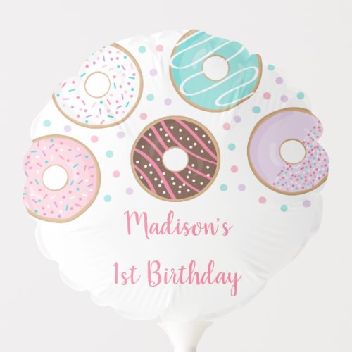Cute Donut Birthday Balloon