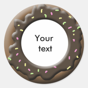 Cute Donut Classic Round Sticker