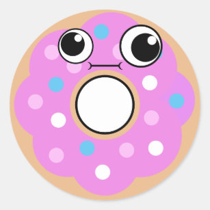 kawaii donut stickers zazzle